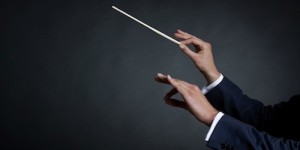 male orchestra conductor